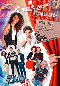 Il Cabaret Italiano Zelig Show domenica 6 novembre 2016 ore 20.00 Volkshaus Zurigo